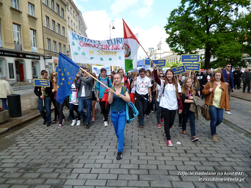 Szubińskie Kluby Europejskie na Paradzie Schumana w Warszawie