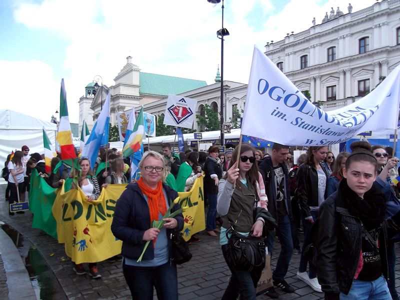 Szubińskie Kluby Europejskie na Paradzie Schumana w Warszawie