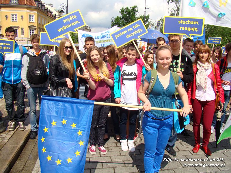 Szubińskie Kluby Europejskie na Paradzie Schumana w Warszawie
