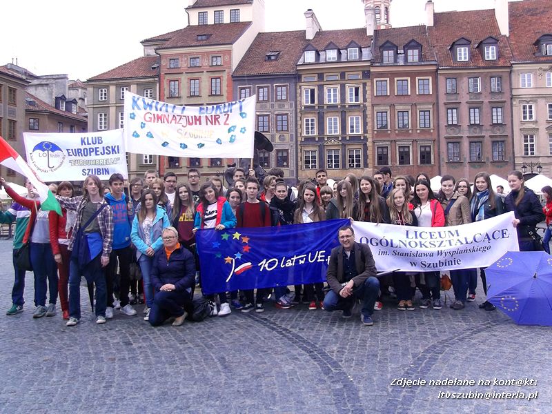 Szubińskie Kluby Europejskie na Paradzie Schumana w Warszawie