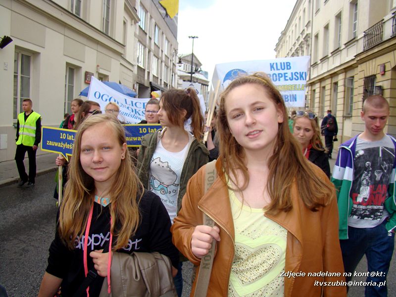 Szubińskie Kluby Europejskie na Paradzie Schumana w Warszawie