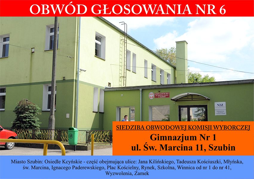 Już  w niedzielę, 25 maja 2014 r. wybory do Europarlamentu - Sprawdź gdzie będziesz mógł głosować - nastąpiły duże zmiany w obwodach głosowania w Szubinie, Rynarzewie, Zamościu, Kowalewie, Pińsku itd.