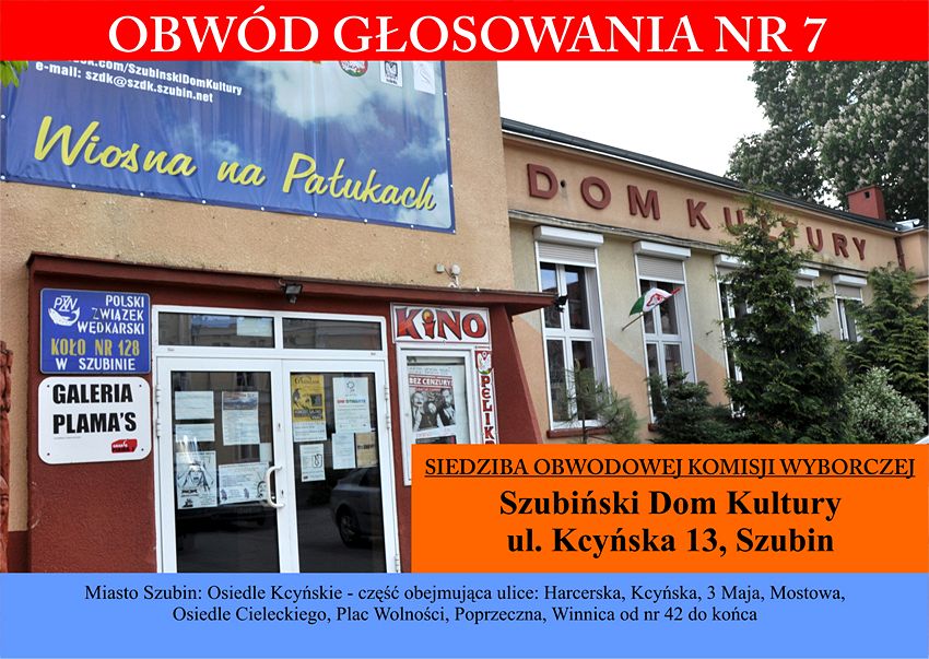 Już  w niedzielę, 25 maja 2014 r. wybory do Europarlamentu - Sprawdź gdzie będziesz mógł głosować - nastąpiły duże zmiany w obwodach głosowania w Szubinie, Rynarzewie, Zamościu, Kowalewie, Pińsku itd.
