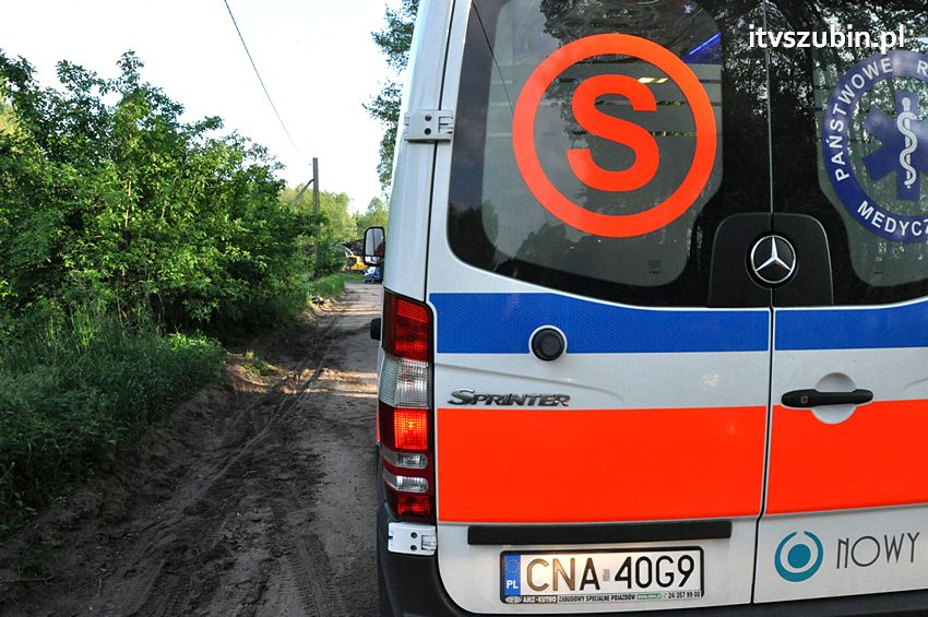 Wypadek z udziałem motocyklisty koło Zazdrości