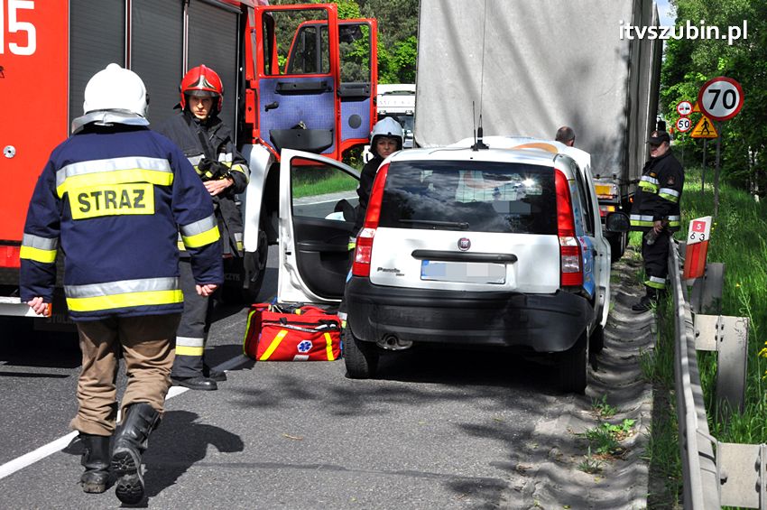 Zderzenie czterech samochodów koło Zamościa