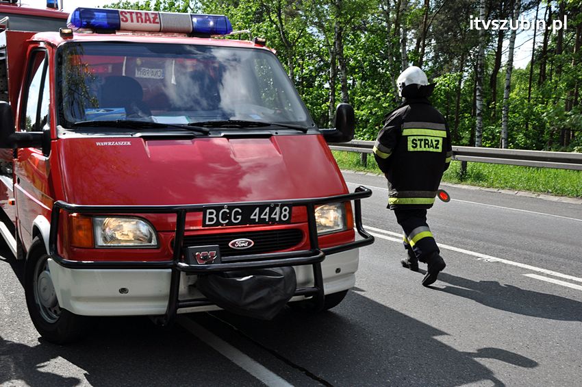 Zderzenie czterech samochodów koło Zamościa