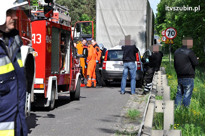 Zderzenie czterech samochodów koło Zamościa