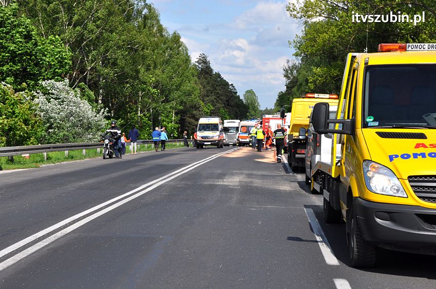 Zderzenie czterech samochodów koło Zamościa