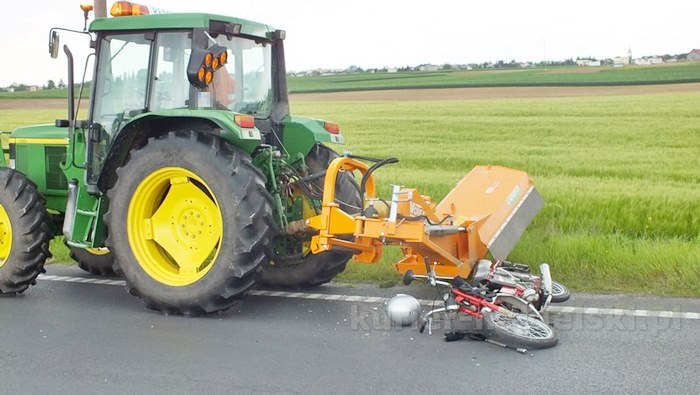 Wypadek motorowerzysty w Nakle nad Notecią