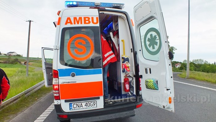 Wypadek motorowerzysty w Nakle nad Notecią