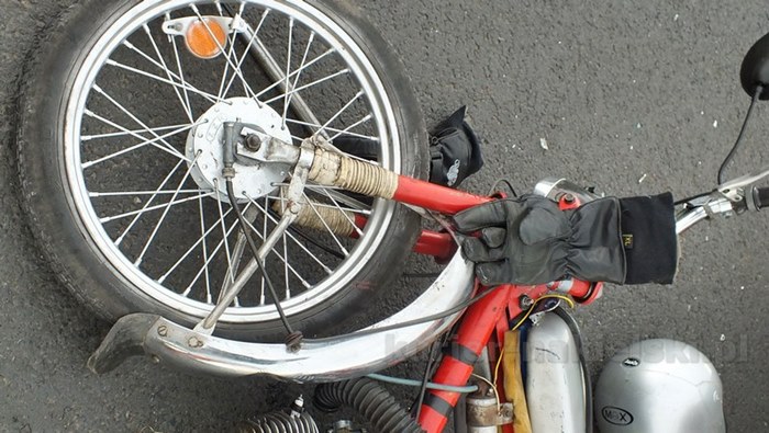 Wypadek motorowerzysty w Nakle nad Notecią