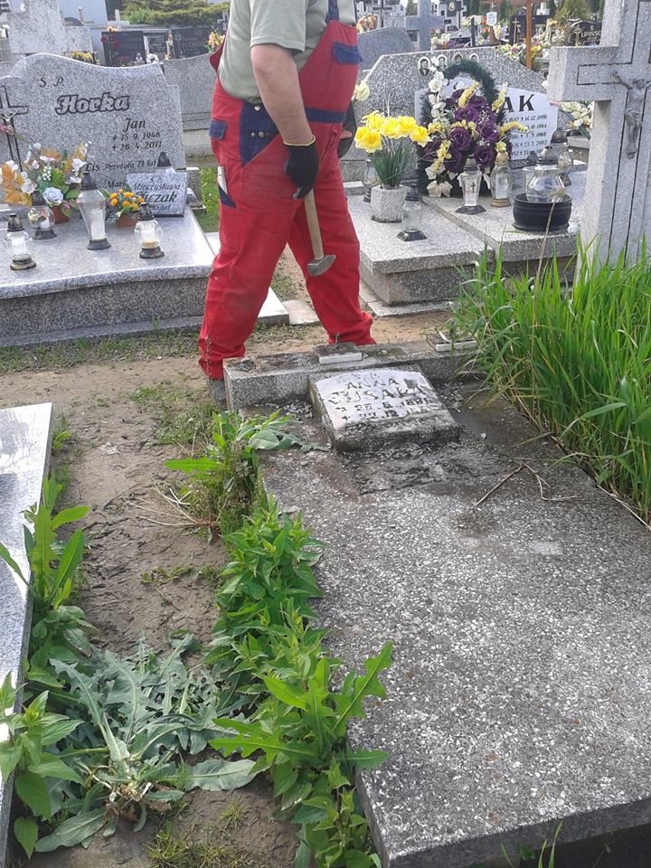 Renowacja mogiły powstańczej