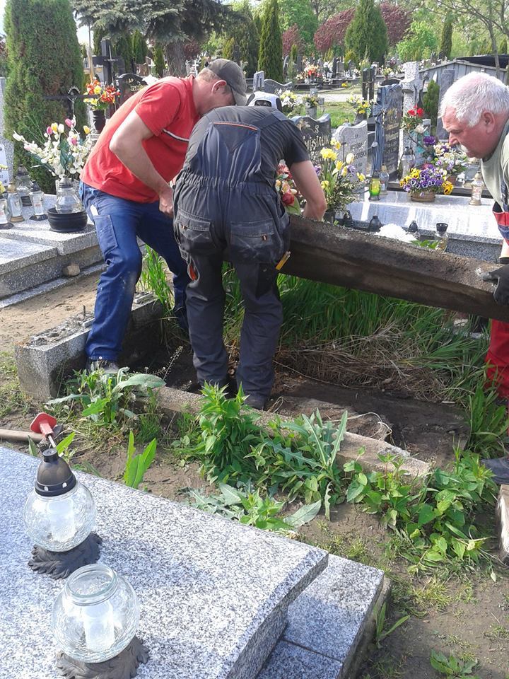 Renowacja mogiły powstańczej