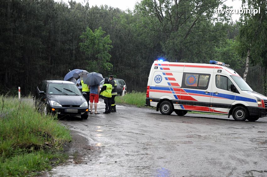 Kolizja trzech osobówek w Kołaczkowie