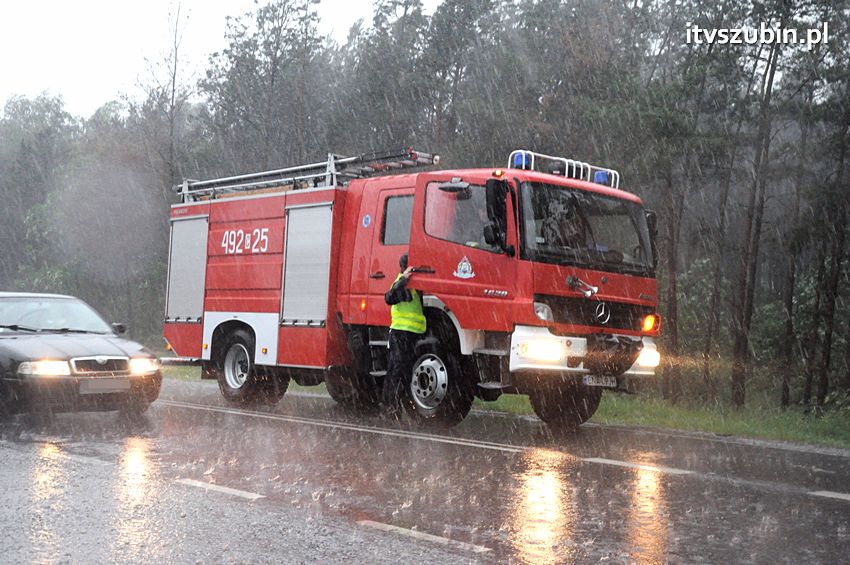 Kolizja trzech osobówek w Kołaczkowie