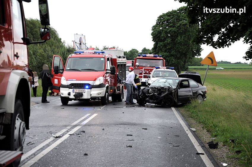 Osiem osób poszkodowanych w wypadku w Starym Jarużynie