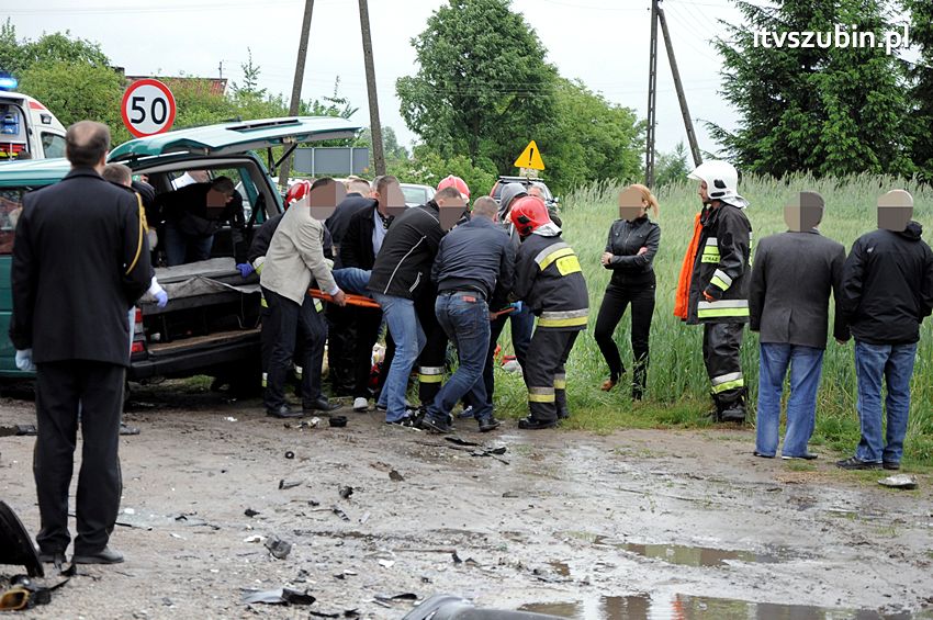 Osiem osób poszkodowanych w wypadku w Starym Jarużynie