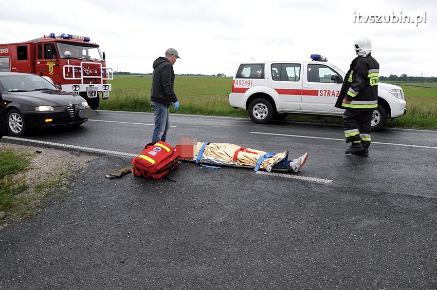 Osiem osób poszkodowanych w wypadku w Starym Jarużynie