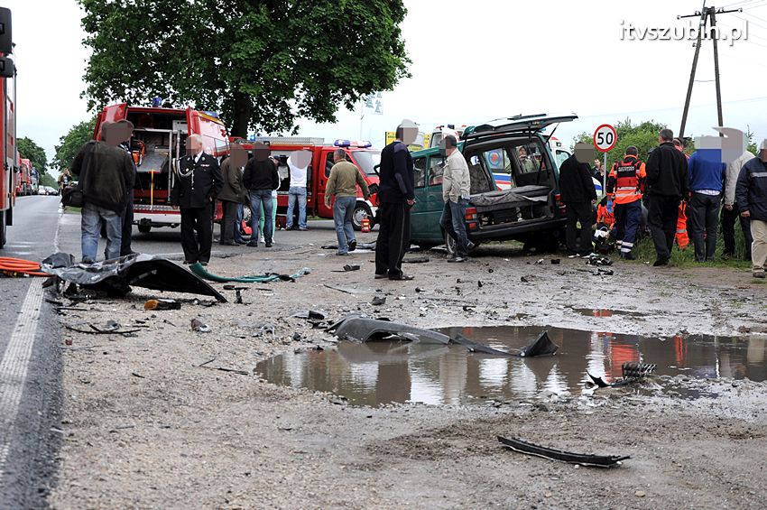 Osiem osób poszkodowanych w wypadku w Starym Jarużynie
