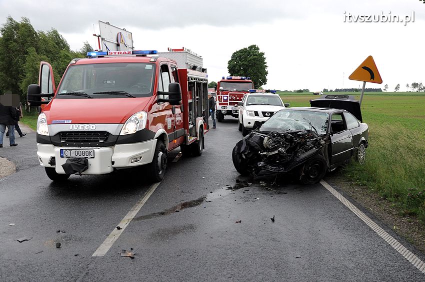 Osiem osób poszkodowanych w wypadku w Starym Jarużynie