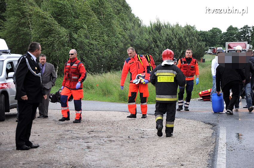 Osiem osób poszkodowanych w wypadku w Starym Jarużynie