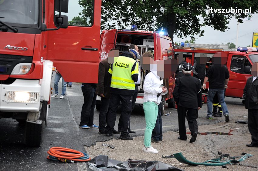 Osiem osób poszkodowanych w wypadku w Starym Jarużynie