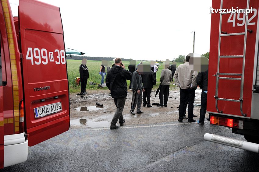 Osiem osób poszkodowanych w wypadku w Starym Jarużynie