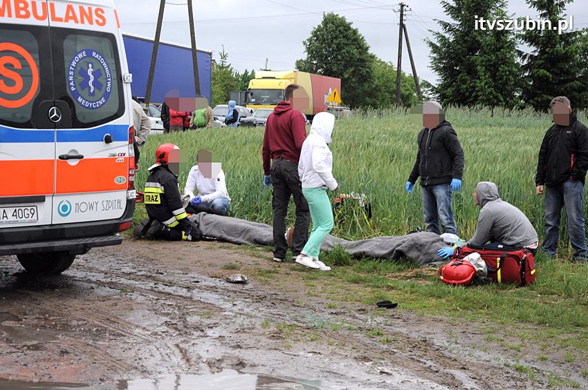 Osiem osób poszkodowanych w wypadku w Starym Jarużynie