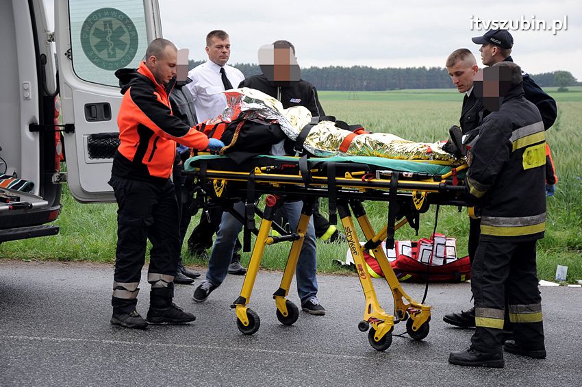 Osiem osób poszkodowanych w wypadku w Starym Jarużynie