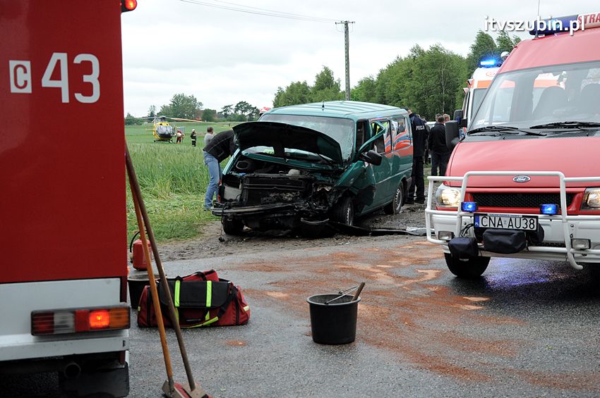 Osiem osób poszkodowanych w wypadku w Starym Jarużynie