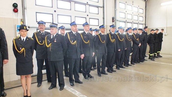 Uroczysty apel w Komendzie Powiatowej PSP w Nakle nad Notecią