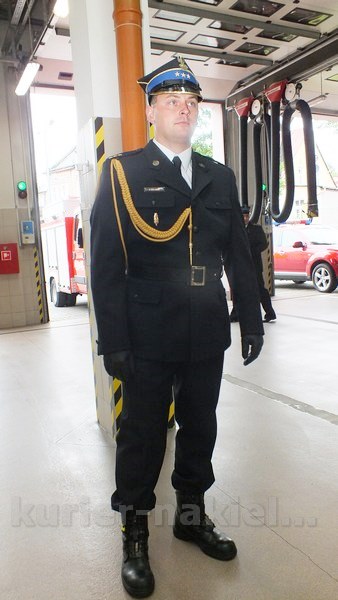 Uroczysty apel w Komendzie Powiatowej PSP w Nakle nad Notecią