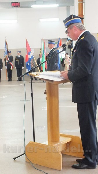 Uroczysty apel w Komendzie Powiatowej PSP w Nakle nad Notecią