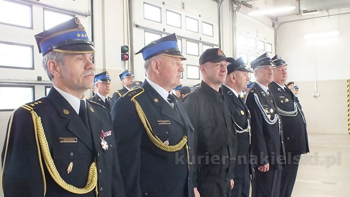 Uroczysty apel w Komendzie Powiatowej PSP w Nakle nad Notecią