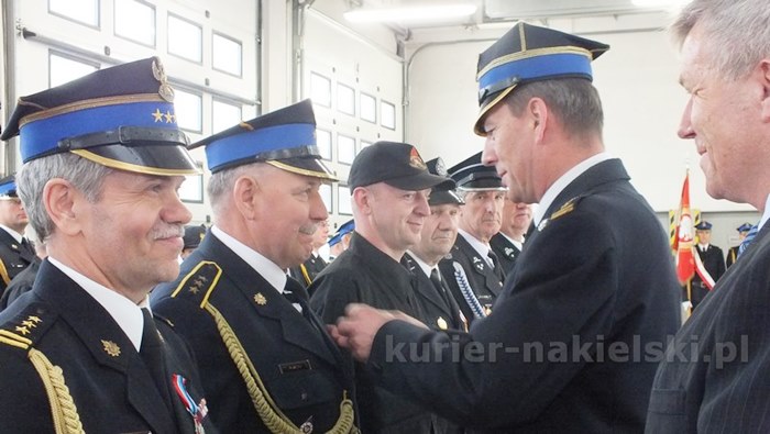 Uroczysty apel w Komendzie Powiatowej PSP w Nakle nad Notecią