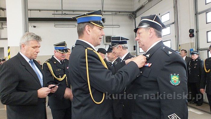 Uroczysty apel w Komendzie Powiatowej PSP w Nakle nad Notecią