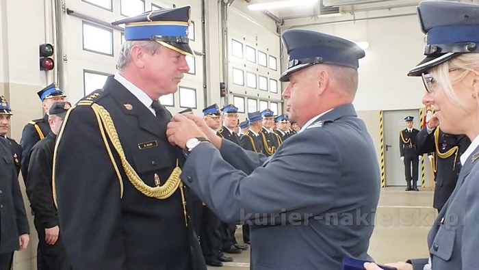 Uroczysty apel w Komendzie Powiatowej PSP w Nakle nad Notecią