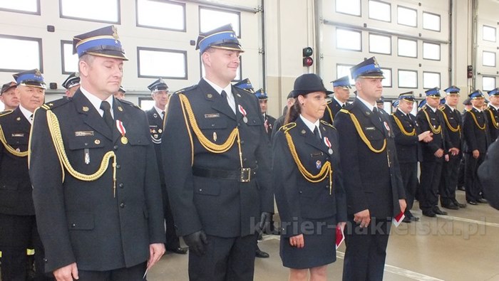 Uroczysty apel w Komendzie Powiatowej PSP w Nakle nad Notecią