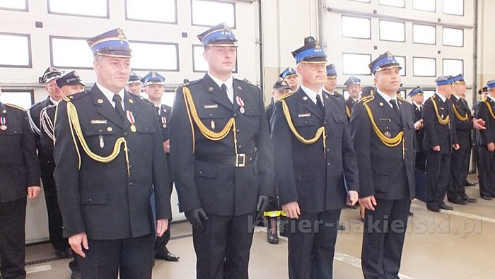 Uroczysty apel w Komendzie Powiatowej PSP w Nakle nad Notecią