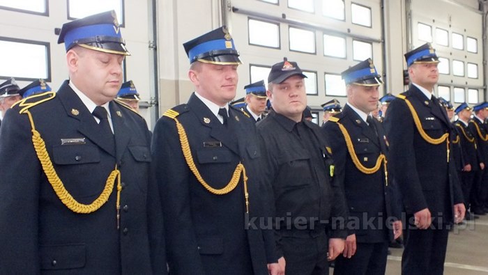 Uroczysty apel w Komendzie Powiatowej PSP w Nakle nad Notecią
