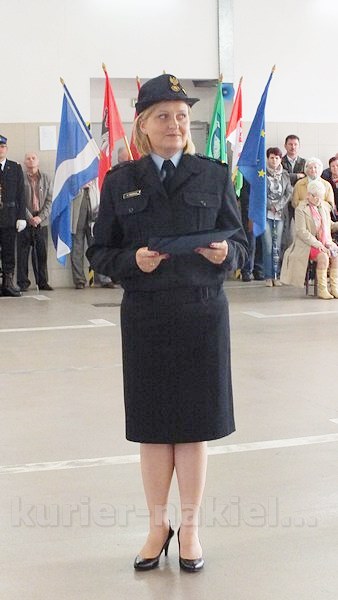 Uroczysty apel w Komendzie Powiatowej PSP w Nakle nad Notecią