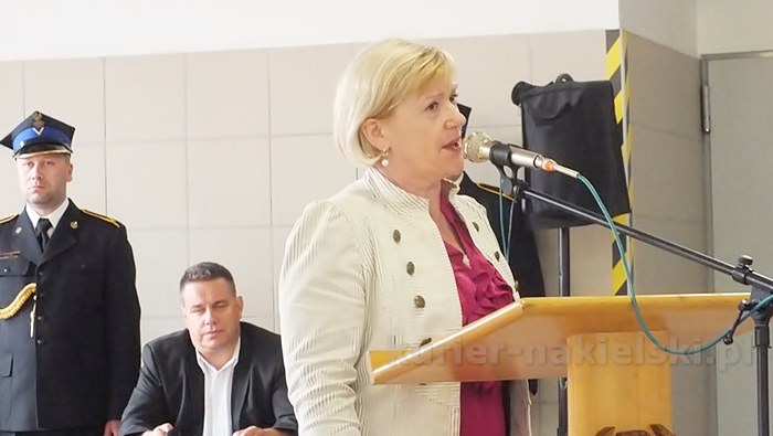 Uroczysty apel w Komendzie Powiatowej PSP w Nakle nad Notecią