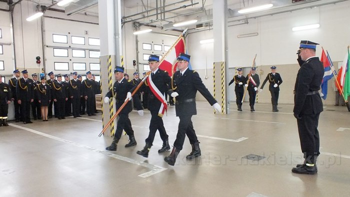 Uroczysty apel w Komendzie Powiatowej PSP w Nakle nad Notecią
