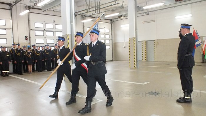 Uroczysty apel w Komendzie Powiatowej PSP w Nakle nad Notecią