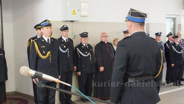 Uroczysty apel w Komendzie Powiatowej PSP w Nakle nad Notecią