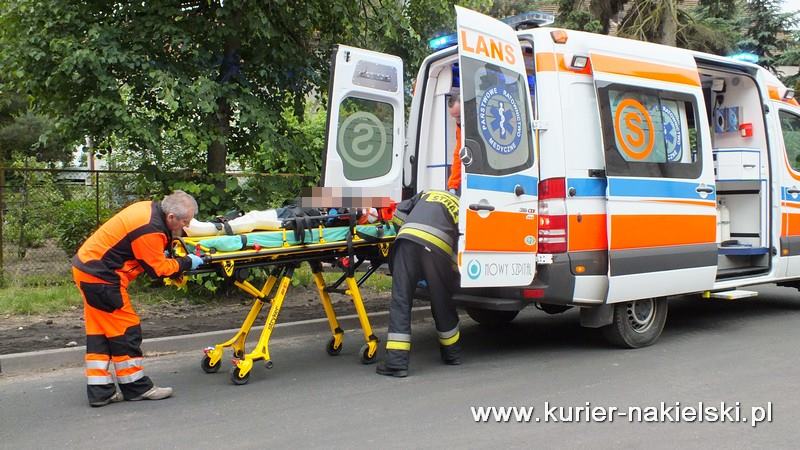 Motorowerzysta uderzył w ogrodzenie