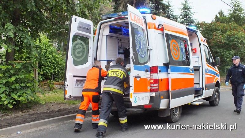 Motorowerzysta uderzył w ogrodzenie