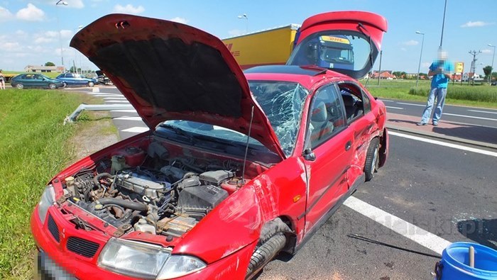 Zderzenie samochodów na obwodnicy Nakła nad Notecią