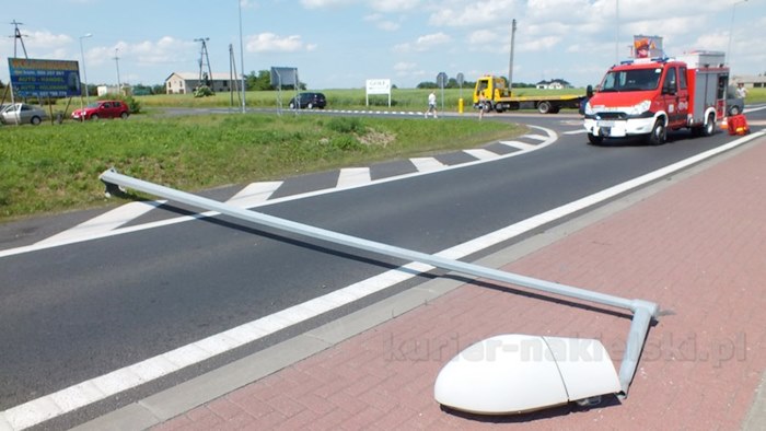 Zderzenie samochodów na obwodnicy Nakła nad Notecią