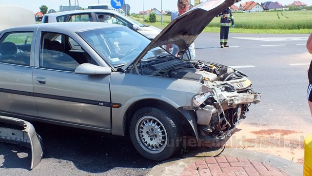 Zderzenie samochodów na obwodnicy Nakła nad Notecią